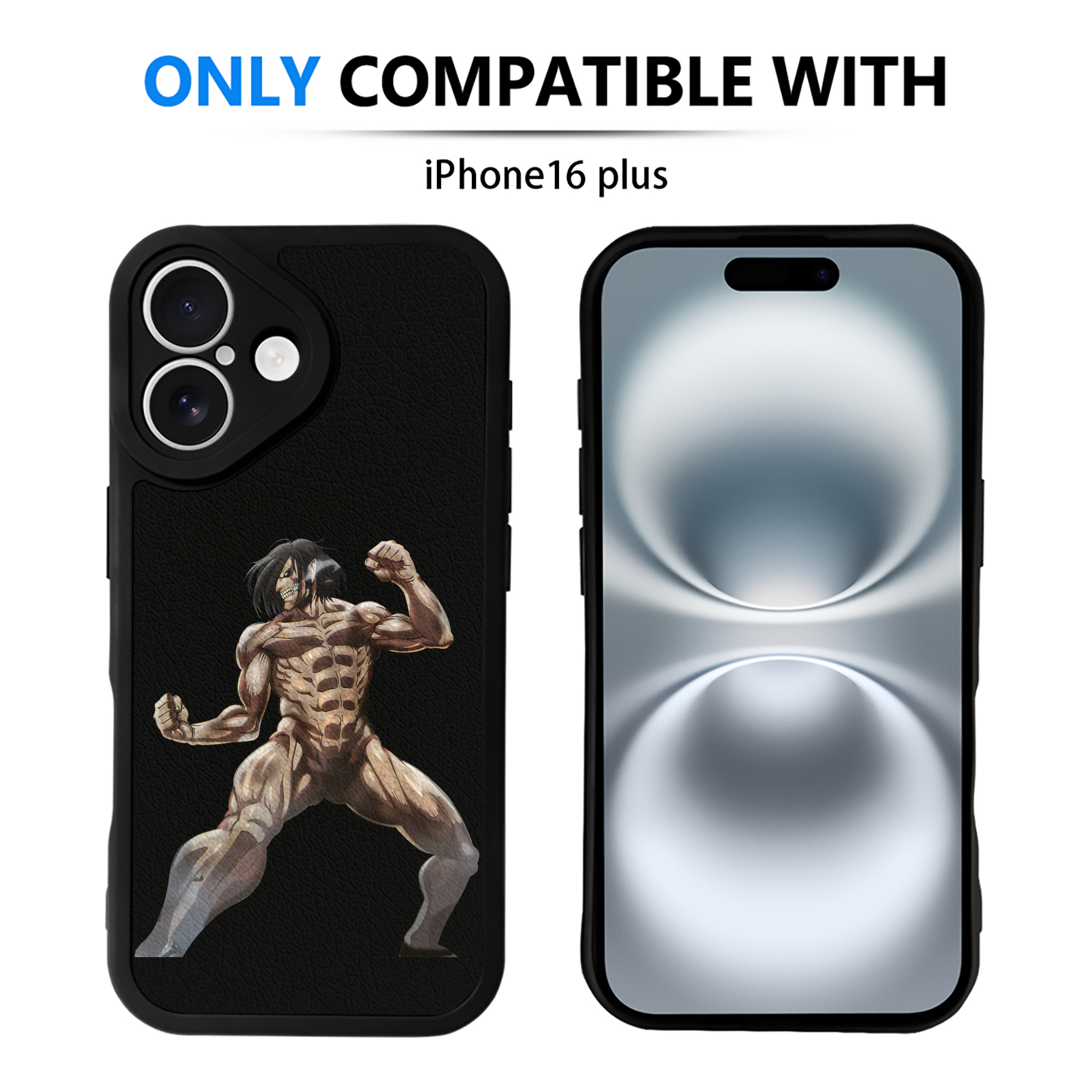 （画像用） 進撃の巨人 Attack on Titan 【iPhone 16シリーズ対応】シリコンスマホケース（レザー調） 材質：シリコン